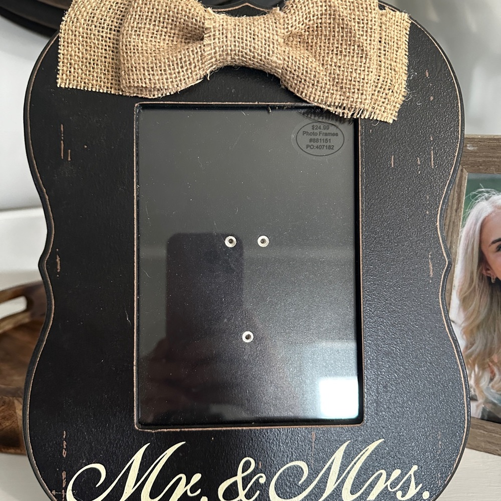 Three items for the newly married couple.